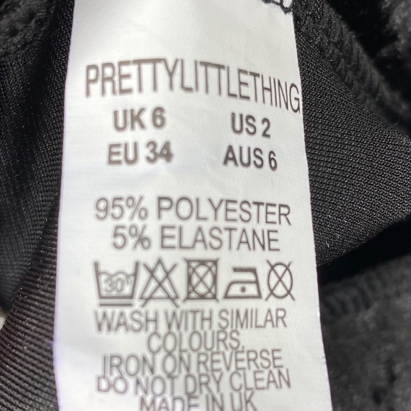 Pretty Little Thing Pajama Bottoms Velvet Size 2 - Picture 5 of 5